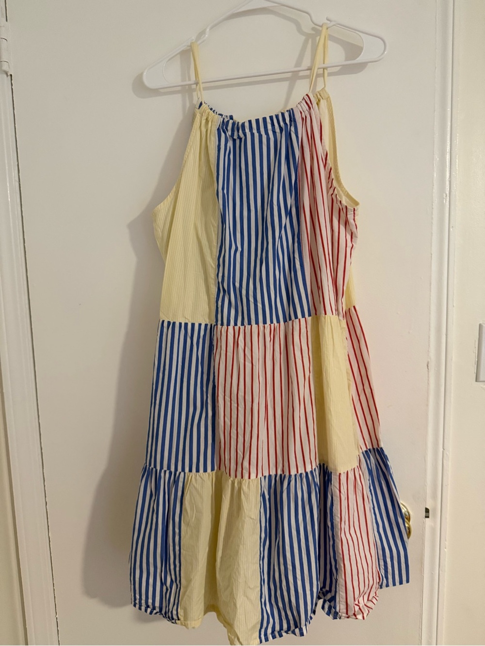Vineyard Vines Patchwork Stripe Sundress - Yellow, Blue & Red